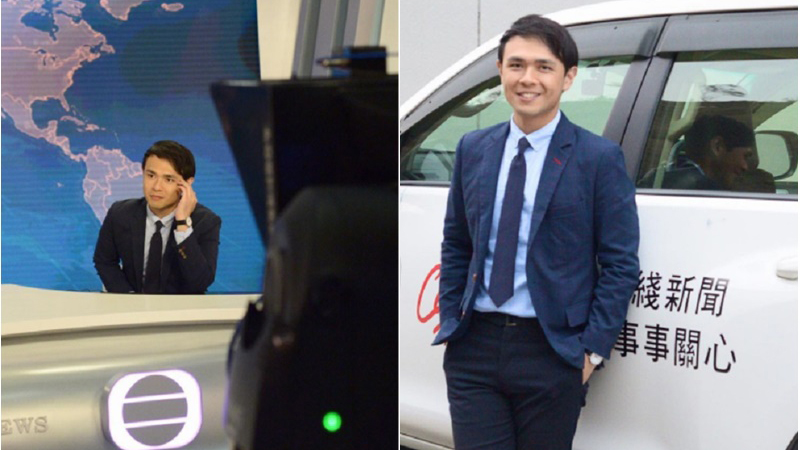 已移英的前TVB主播王俊彥。 網圖