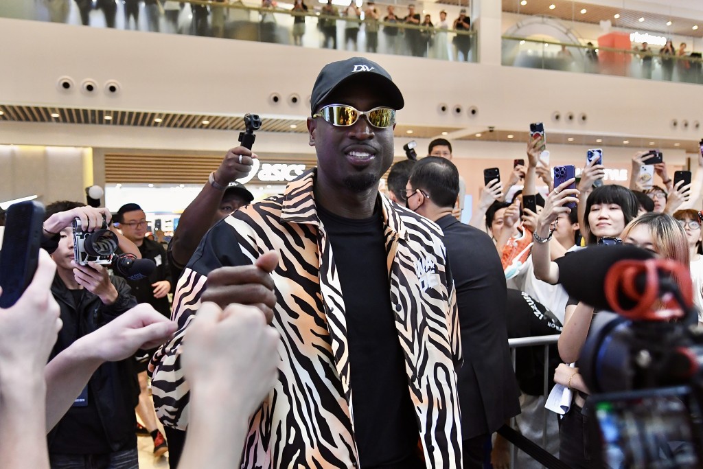 NBA名人堂球星維迪閃電訪港出席品牌活動。楊駿堯攝