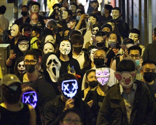 民主派就禁蒙面法終極上訴案今開審。資料圖片