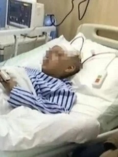 13歲男生被打至偏癱失明,宿管拒打電話延醫。 13歲男生被打至偏癱失明,宿管拒打電話延醫。
