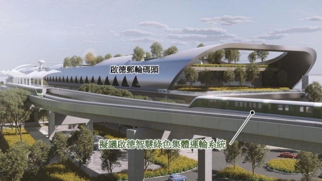 啟德將興建的智慧綠色集體運輸系統全長約3.5公里。