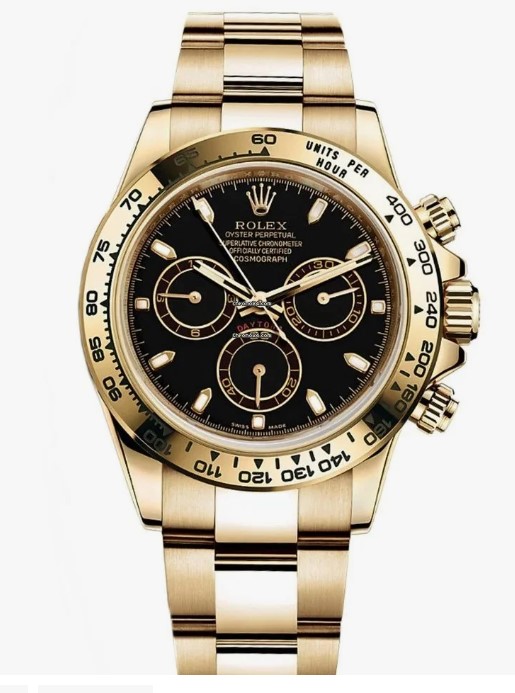 劳力士Daytona 18ct Yellow Gold 116508报约4.58万美元（约35.7万港元），按年跌14.5%，近30日跌0.4%。（Subdial）