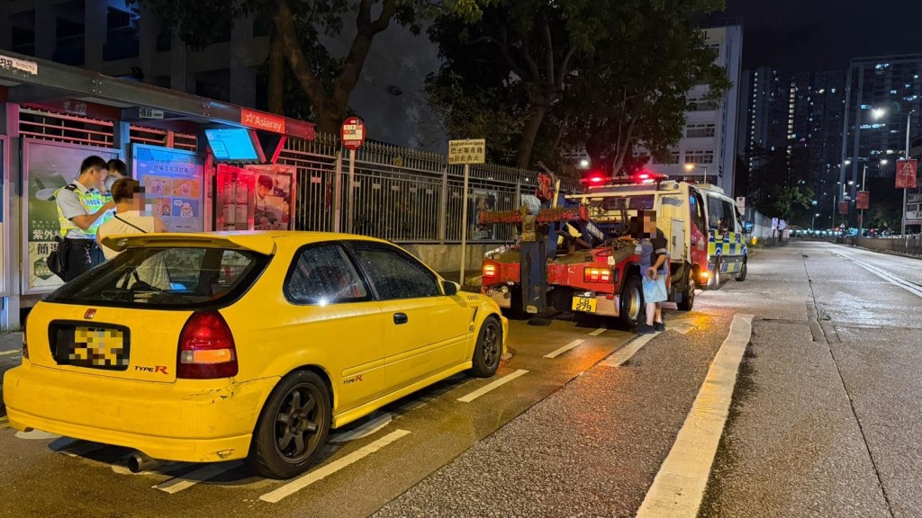 中秋節前夕打擊酒駕 警方黃大仙拘捕2男司機。警方圖片