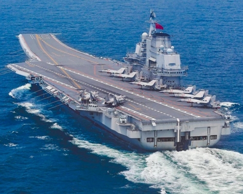中國航空母艦遼寧艦。新華社資料圖片