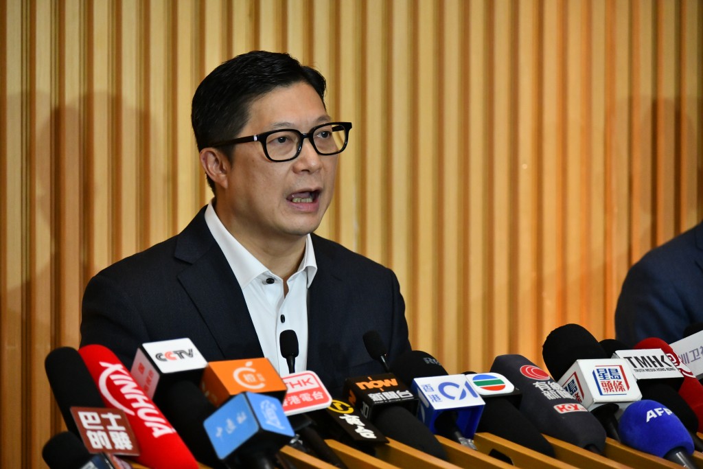 保安局局長鄧炳強。 保安局局長鄧炳強。