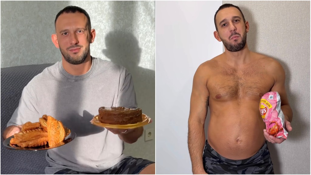 俄健身網紅Dmitry Nuyanzin狂食增肥致猝死。 IG@dmirtyfit