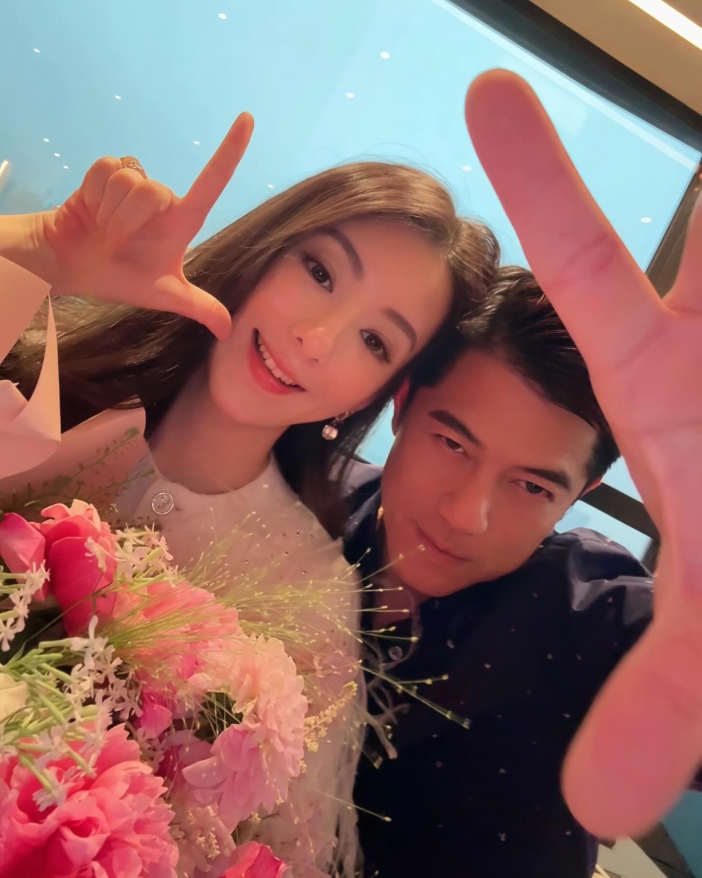 郭富城與方媛結婚8周年同步發文放閃。 郭富城與方媛結婚8周年同步發文放閃。
