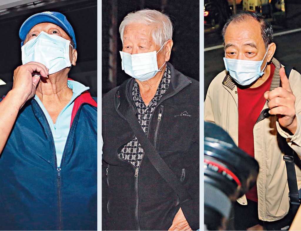 被指為大陸當間諜三名台灣軍情局將校，周天慈（左）、岳志忠（中）及張超然（右）。