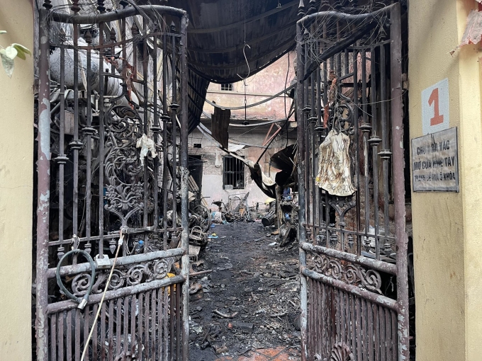 被燒毀的樓房殘骸。網上圖片
