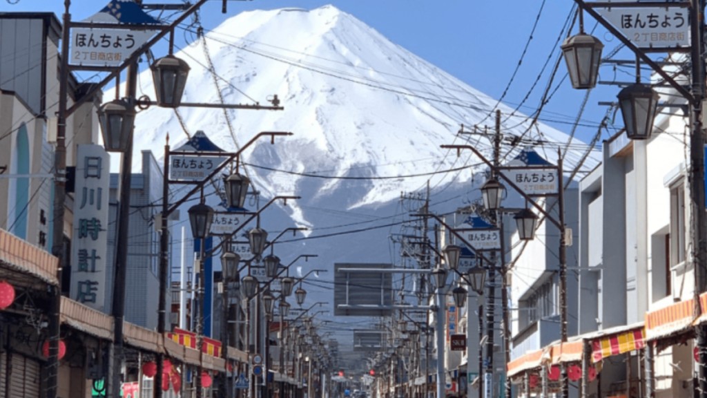 富士山本通町近年成为游客热点。