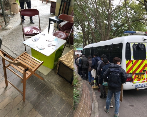 警方提醒任何人於街道上進行非法賭博,一經定罪,最高罰款為三萬港元及監禁九個月。警方圖片