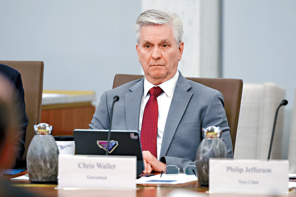 沃勒表示，他對短期內減息的必要性持謹慎態度。