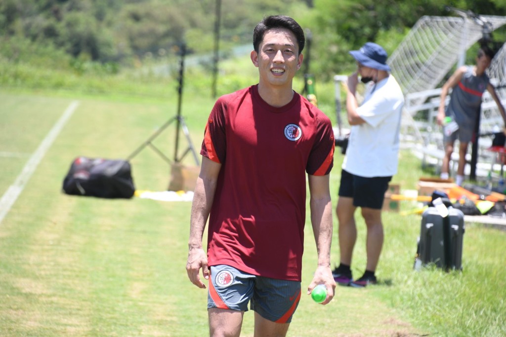 中村希望入选港队，在东亚杯上阵斗南韩。 本报记者摄