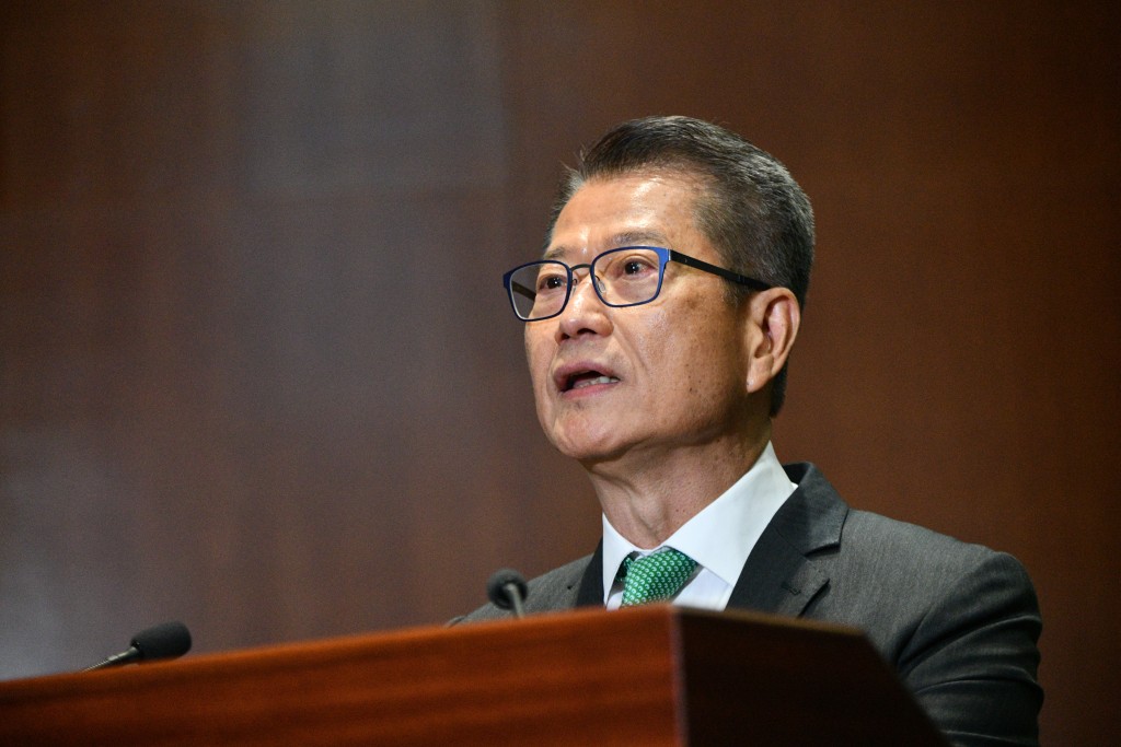 財政司司長陳茂波表示，施政報告為香港未來作出前瞻規劃。盧江球攝
