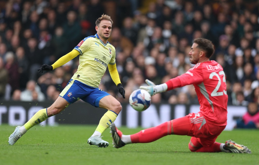 修咸頓翼鋒史斯安沙是現時英冠創造黃金機會第一人。路透社