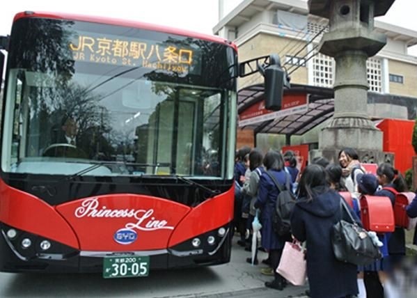 比亞迪電動巴士已在日本使用。