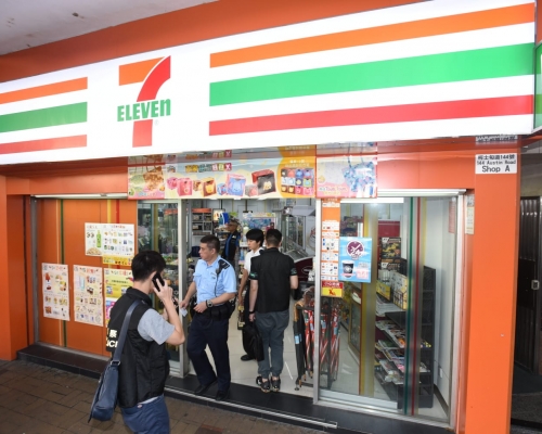 37歲男子涉打劫柯士甸道144號地下一間7-11便利店被捕。資料圖片