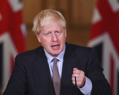 约翰逊吁保守党议员支持内部市场法案。AP