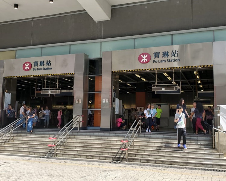 寶琳站今日重開。歐陽偉光攝