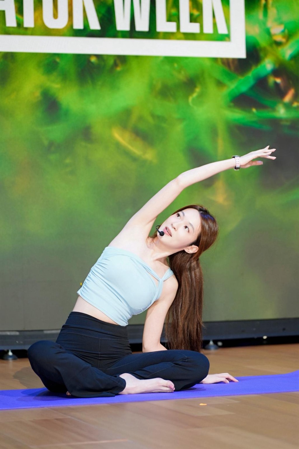 今次是蔡潔考取瑜伽導師牌後首次公開擔任導師授課。 今次是蔡潔考取瑜伽導師牌後首次公開擔任導師授課。