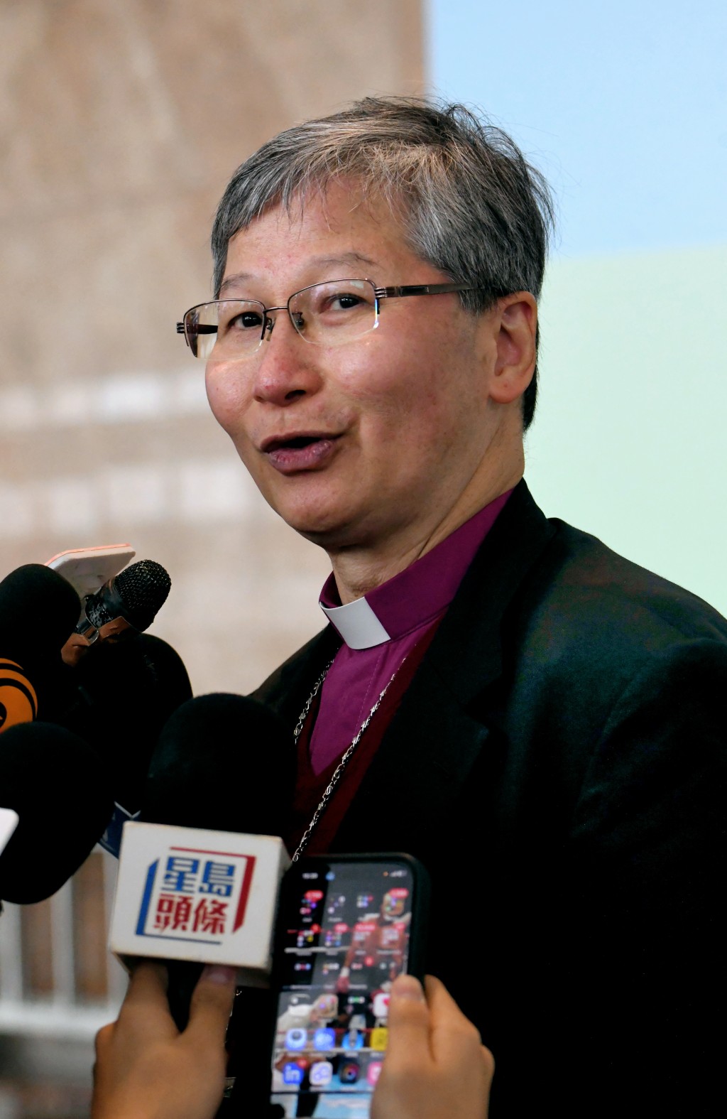 全國政協委員、香港聖公會大主教陳謳明。 全國政協委員、香港聖公會大主教陳謳明。