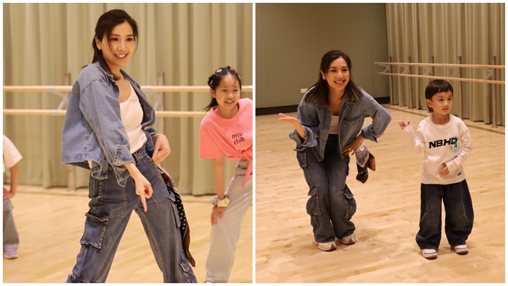 黃智雯與孩童共舞贏創舉輸體能     讚陳山聰兒子Jaco及張頴康女兒小豆潛質高