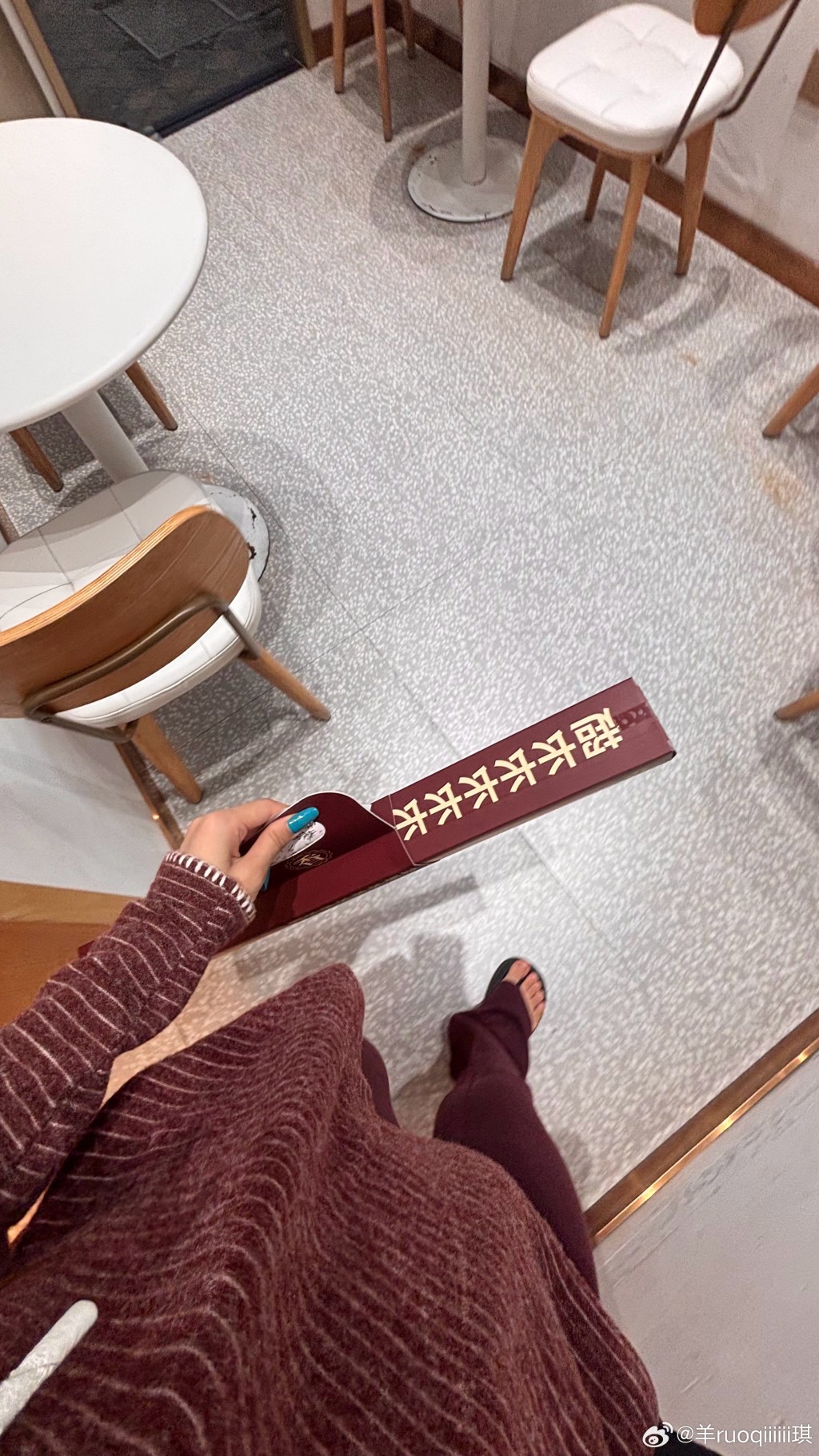 超長蛋撻在內地掀起熱潮。微博@羊ruoqiiiiii琪 超長蛋撻在內地掀起熱潮。微博@羊ruoqiiiiii琪