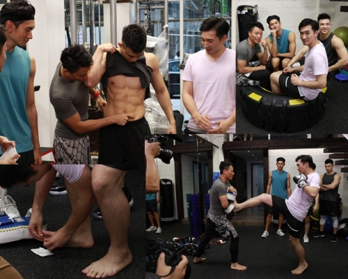 King胸肌果然勁；黎學勤踢靶搞到腳趾公爆缸。