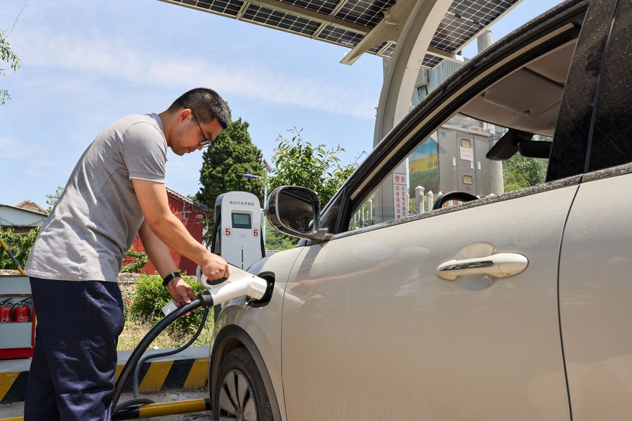 中歐電動汽車關稅談判僵持不下。（新華社）