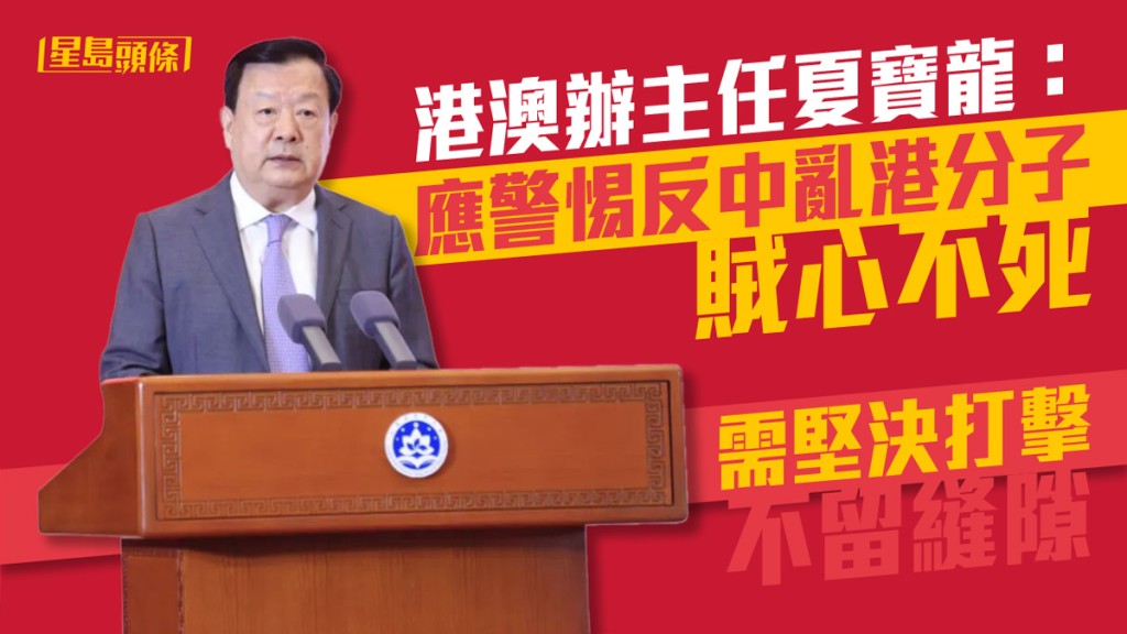 港澳辦主任夏寶龍。