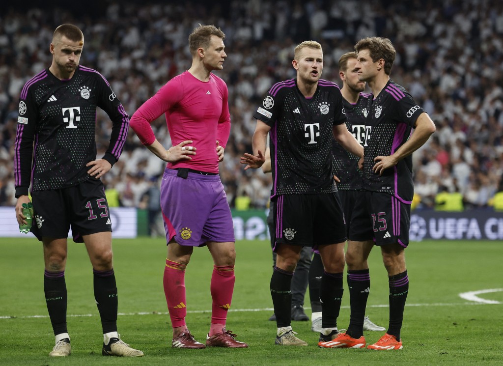 拜仁慕尼黑球员十分失望。Reuters