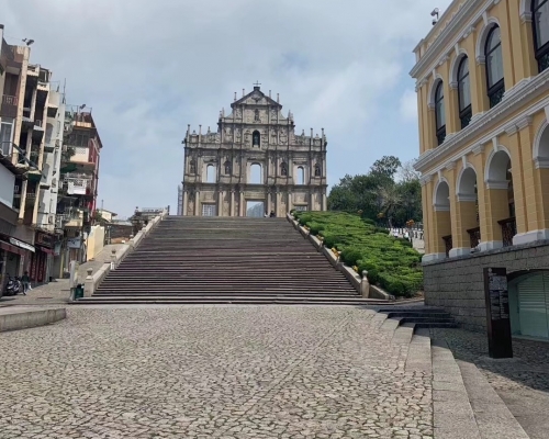 澳門旅遊點人流大減。網上圖片
