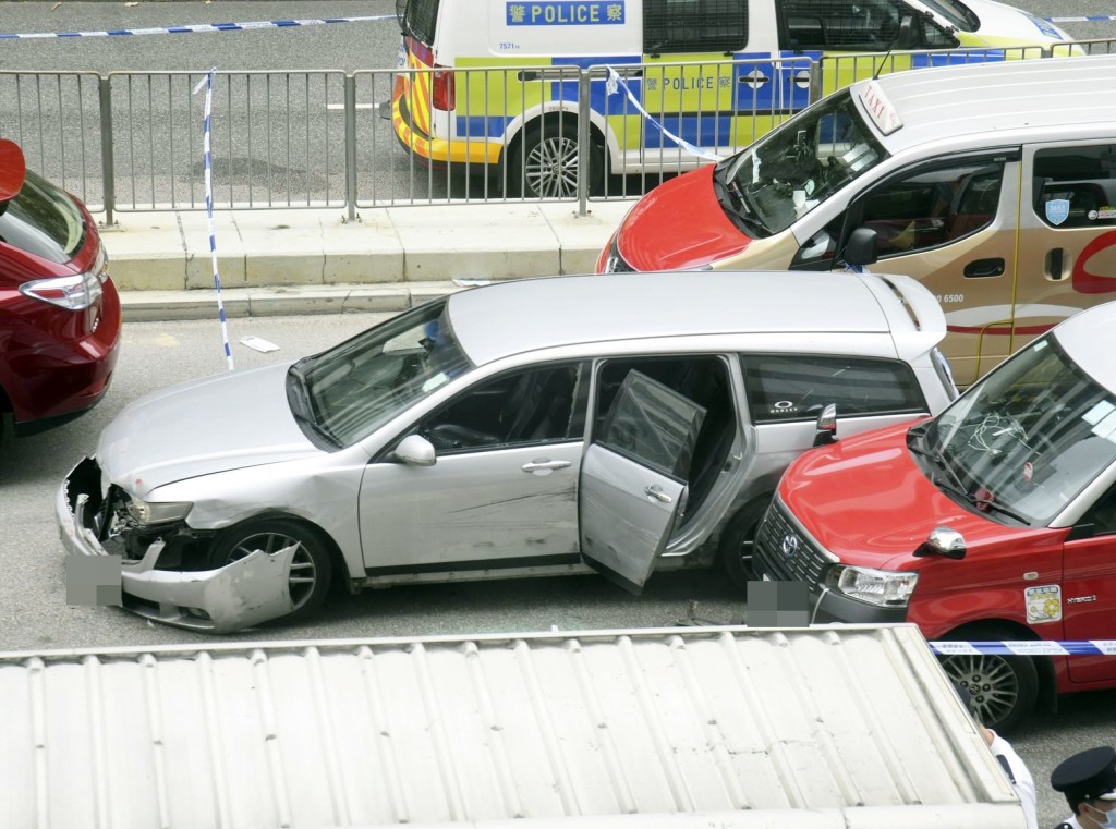 警方日前在沙田追截一輛私家車時,開槍擊傷司機。資料圖片