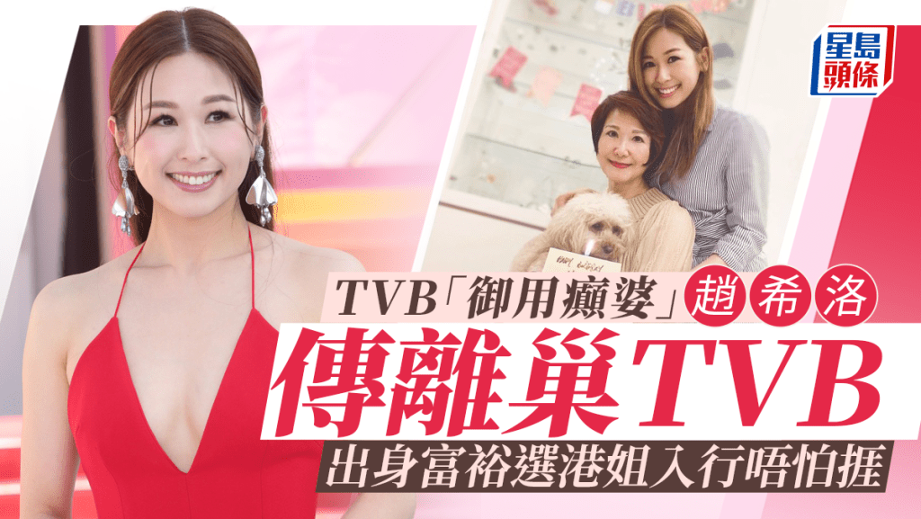 TVB「御用癲婆」趙希洛傳離巢 富二代默默耕耘16年網民戥不值