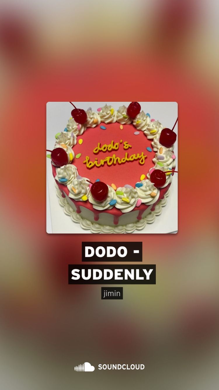 生日蛋糕与歌名。