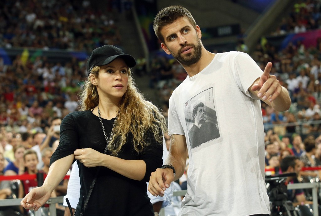Shakira(左)與碧基(右)。Reuters資料圖片