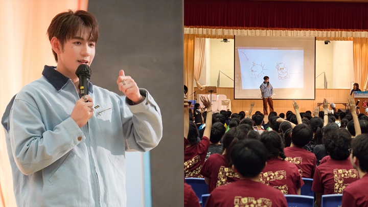 魏浚笙Jeffrey校園分享Slasher解壓之道提升抗逆力 以素人經歷鼓勵學生勇於嘗試。