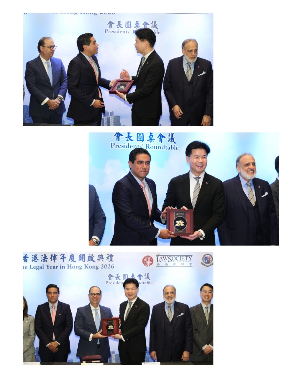 湯文龍代表律師會與墨西哥全國企業律師協會簽訂諒解備忘錄。香港律師會fb圖片