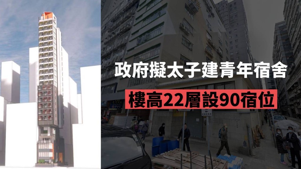 政府計畫於太子建青年宿舍。
