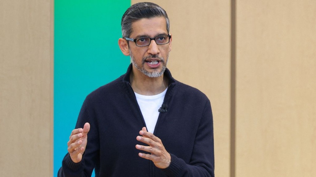 美國科技巨企Google行政總裁皮查伊（Sundar Pichai）。路透社資料圖