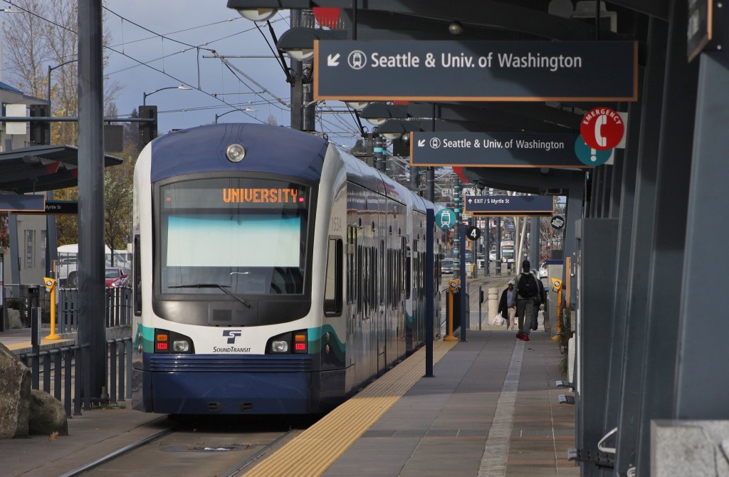 西雅图轻轨Sound Transit。 维基示意图