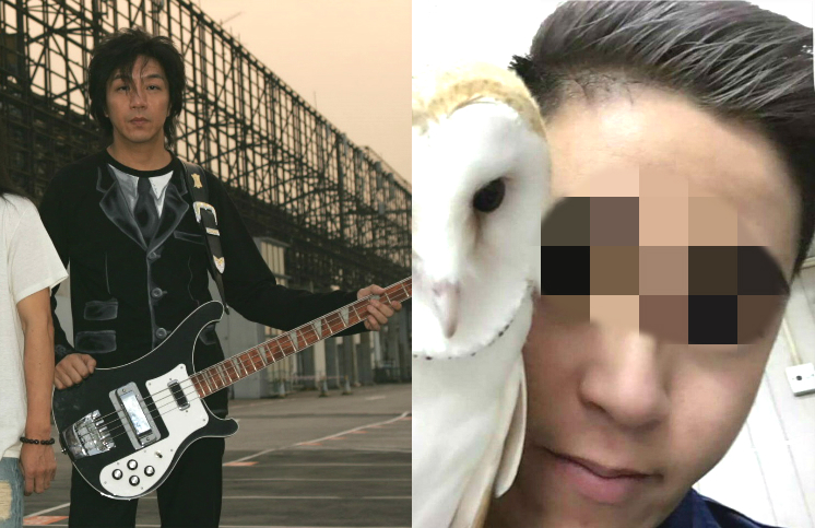 Blue Jeans成員黃良昇（左）；被捕男子與動物合照（右）