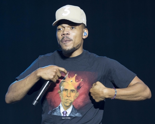 美國著名黑人饒舌歌手 Chance the Rapper 。AP 