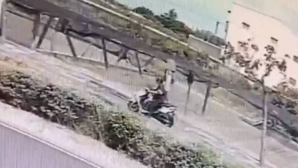 郭姓主犯挾帶巨款騎電單車逃逸。