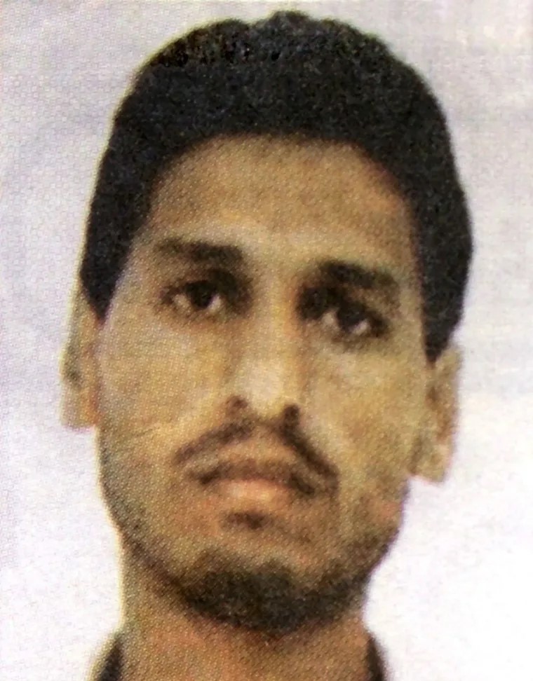 哈馬斯軍事部門首領穆罕默德·戴夫青年時照片。