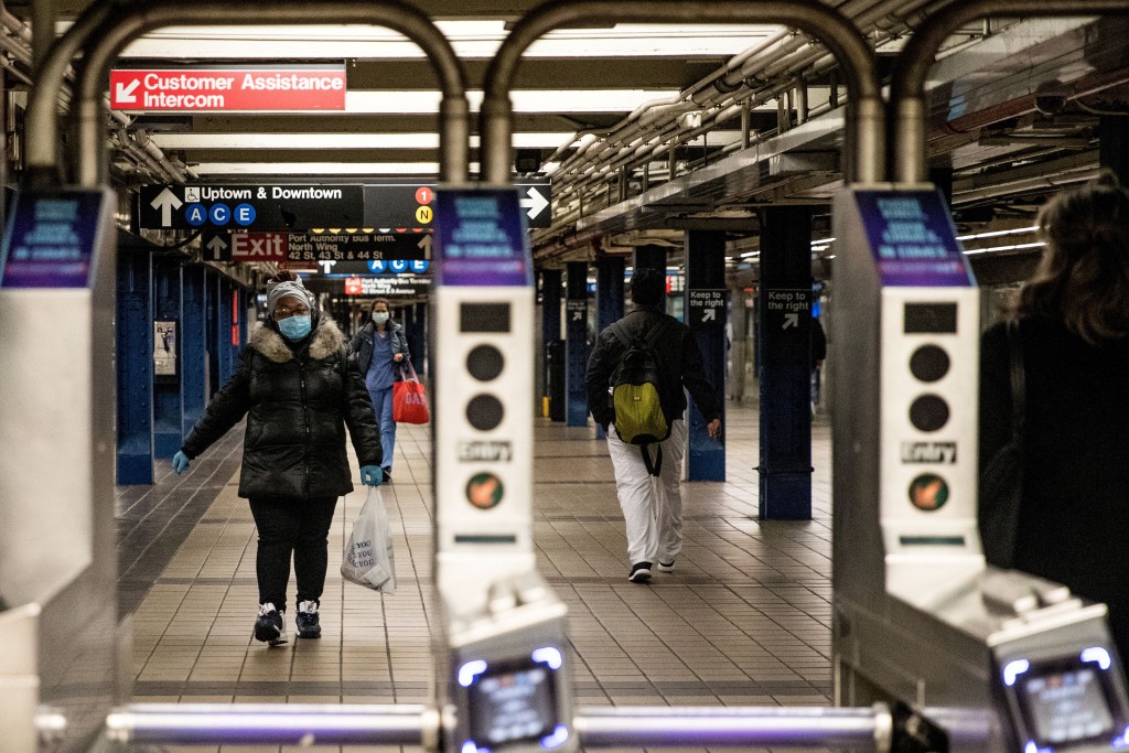 百年历史的纽约地铁系统，是纽约人生活重要的一部分。 路透社