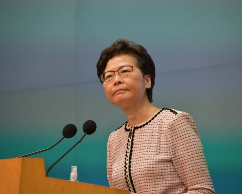 林鄭月娥指任何人反對國安法或是從不把一國放在眼内。
