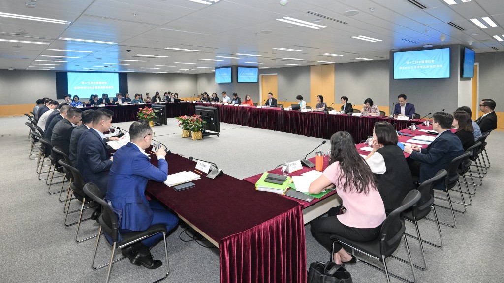 由政務司司長陳國基擔任主席的第十五屆全運會香港賽區籌委會今日舉行會議。政府新聞處