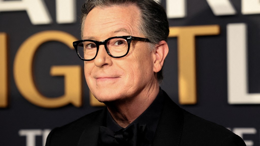 Stephen Colbert。 路透社
