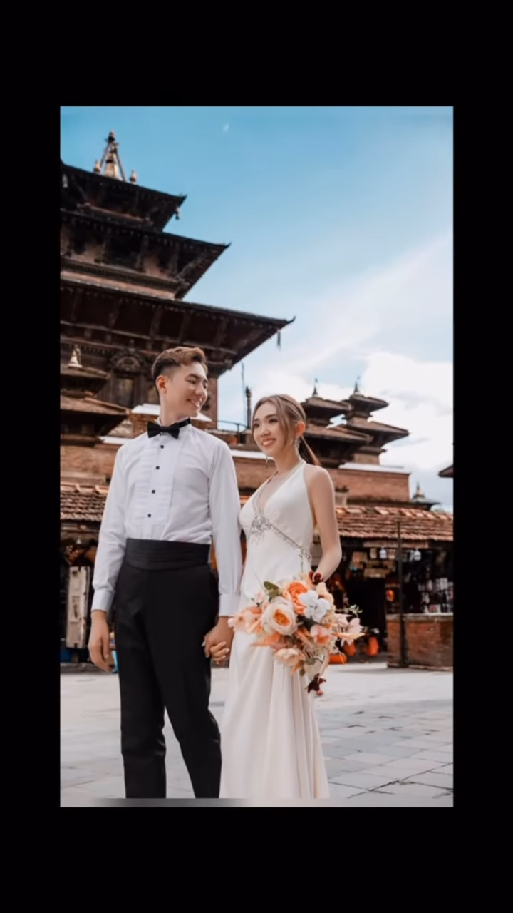 招浩明與太太早前到喜瑪拉雅山拍婚紗照。